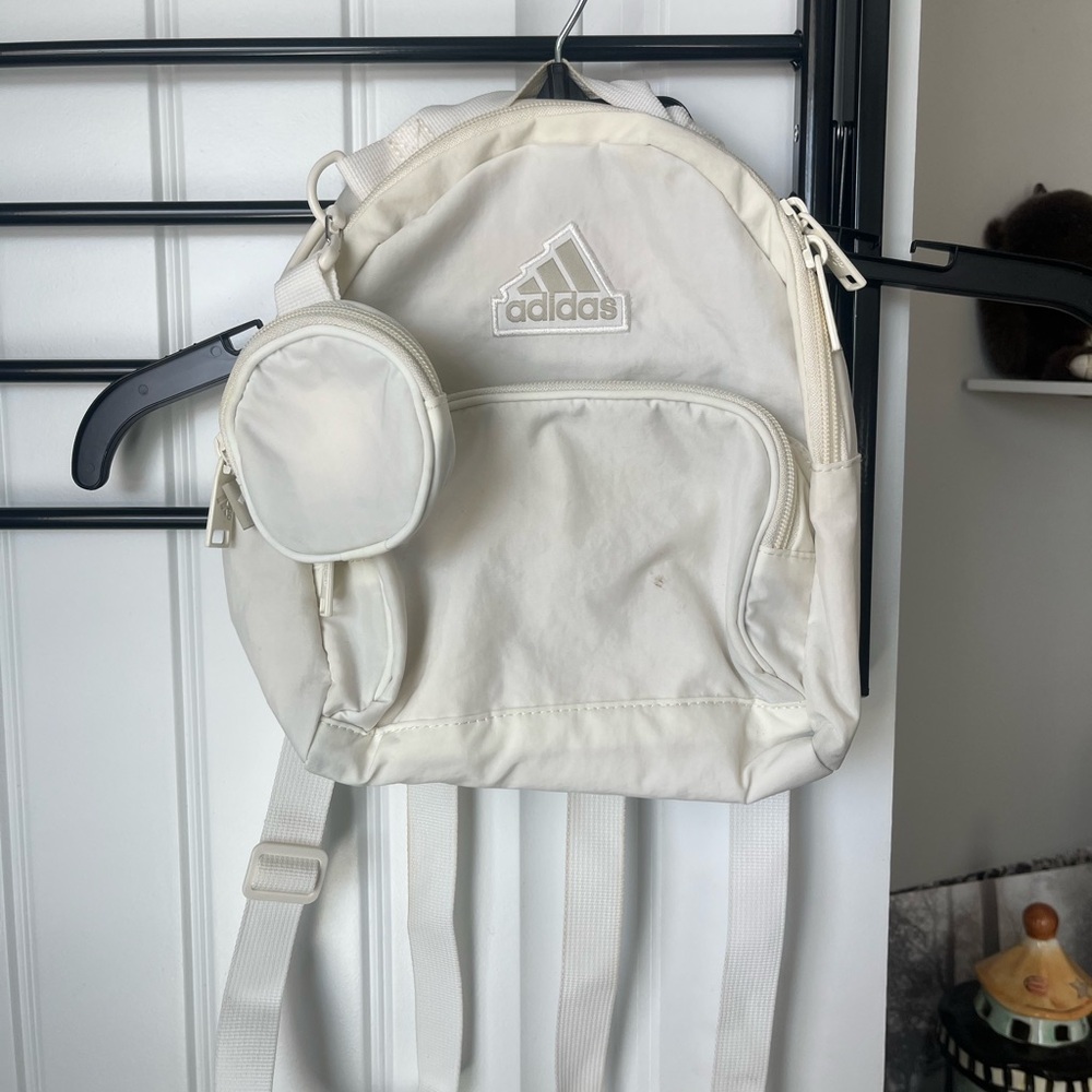 Adidas Cream and Gray Backpack